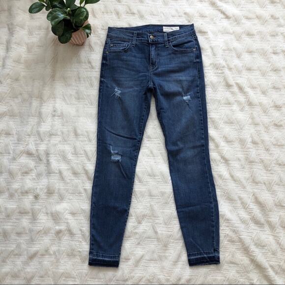 Pistola Distressed Released Hem Skinny Jeans - Picture 1 of 8